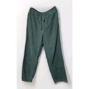 Y2K Empyre Pants Size Large green Corduroy Relax Straight Skater Baggy 90s